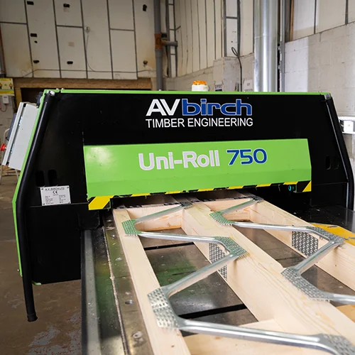 Rolka Uni-Roll 750 z otwartą środkową belką diagram